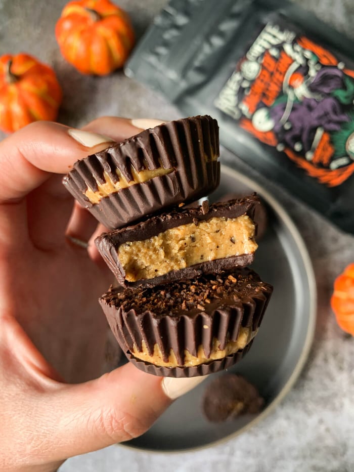 Recipe: Bones Coffee Jacked-O-Lantern Peanut Butter Cups